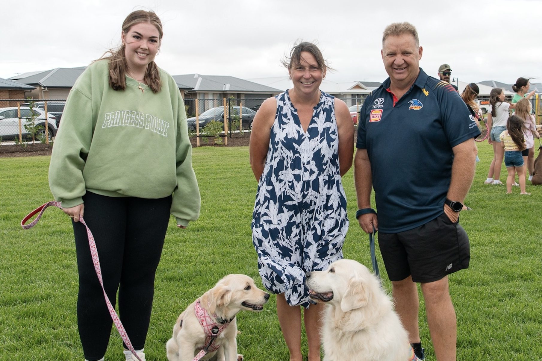 Brooklyn Brooks with Maple and Donna and Daryl Parry with Monty