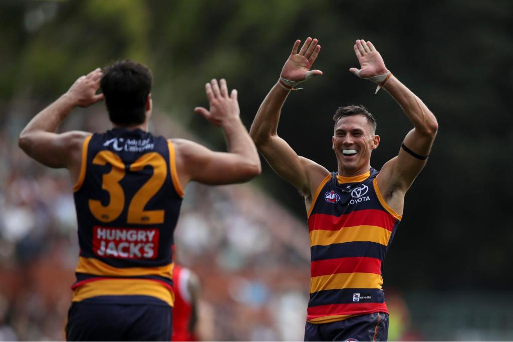 The Adelaide Crows have kicked off their season with a win over St Kilda. Image: Matt Turner/AAP