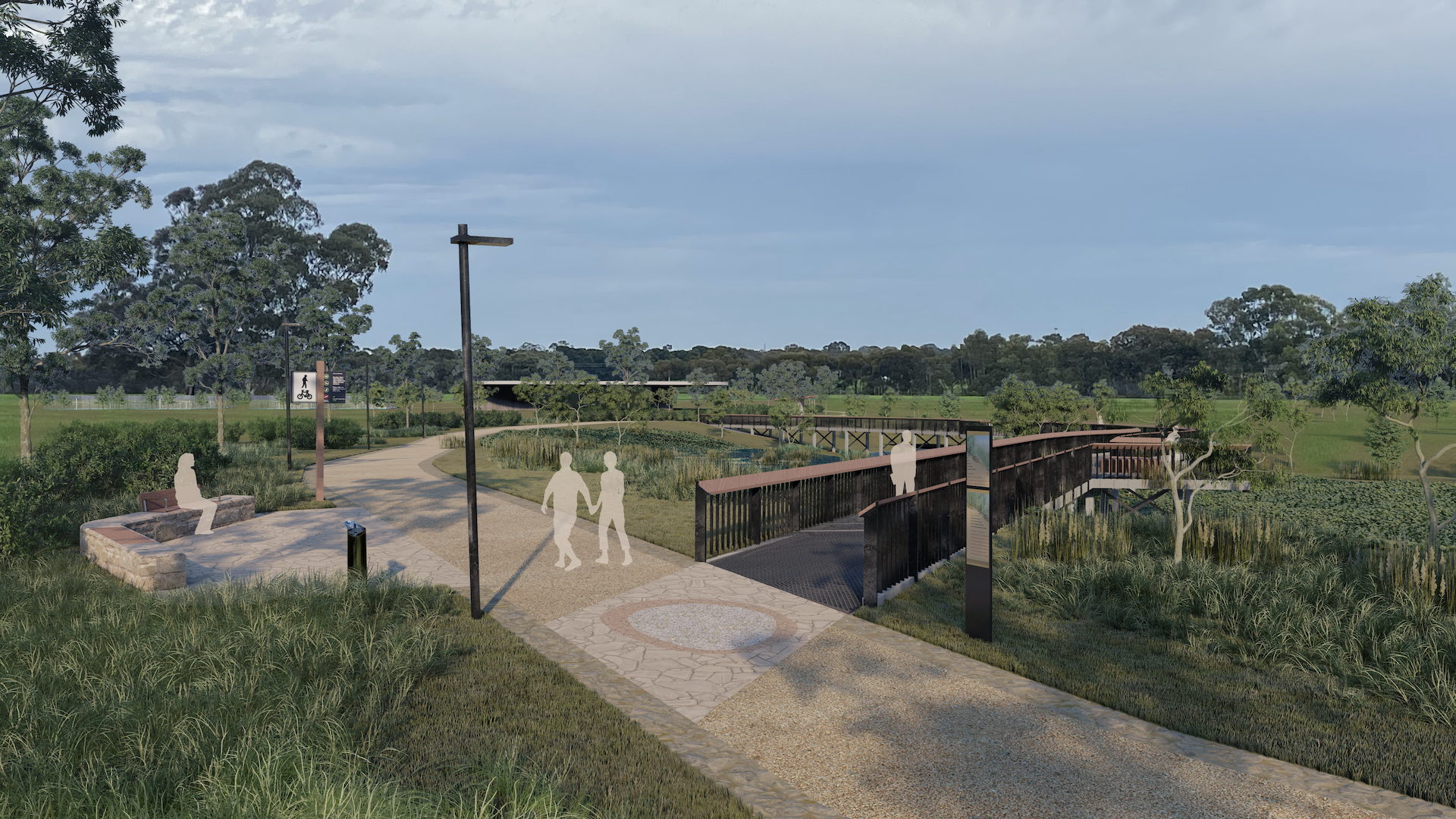 The new park lands would form an outer ring around Gawler and include natural open spaces, new sports and recreation facilities and a new railway station. Photo: Supplied