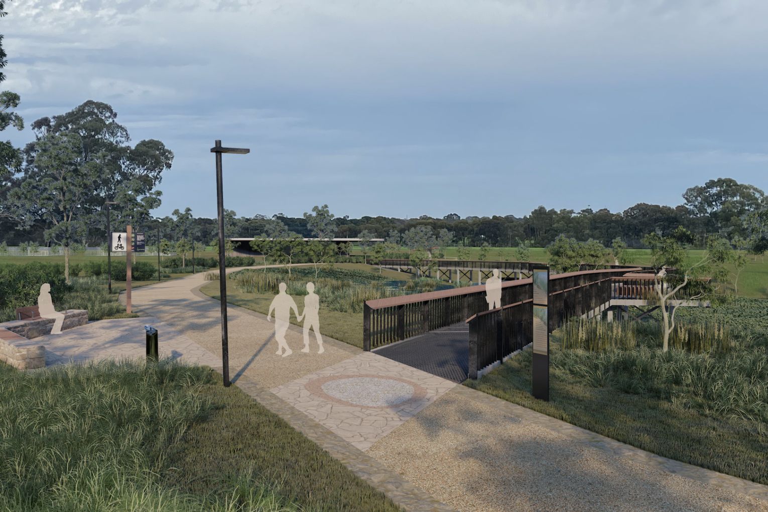 The new park lands would form an outer ring around Gawler and include natural open spaces, new sports and recreation facilities and a new railway station. Photo: Supplied