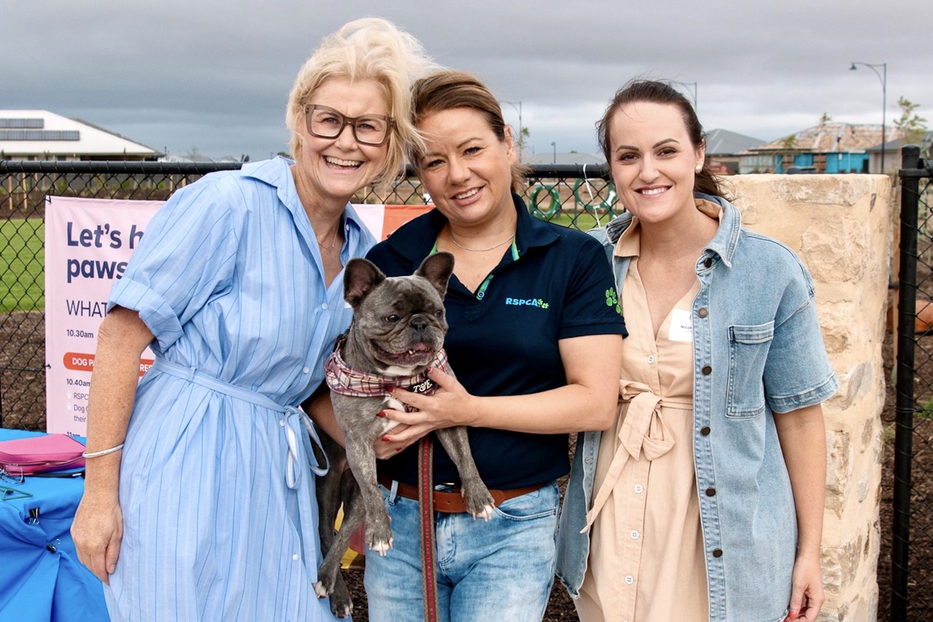 Ruth Vagnarelli, Marta Harbuzinska with Fifi and Nicole Turnbull