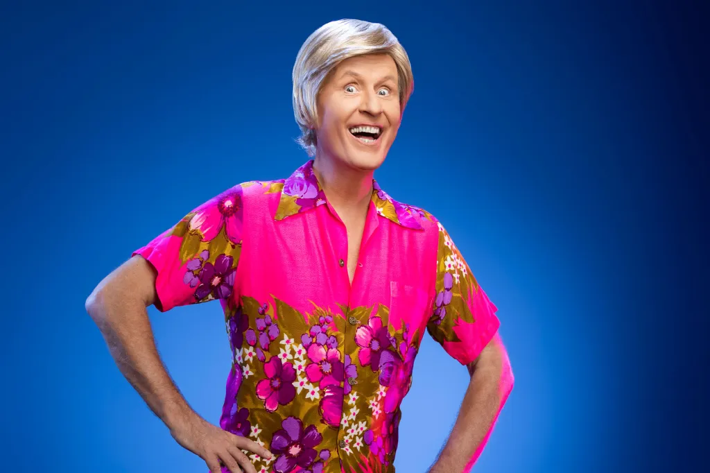 Bob Downe, the Prince of Polyester, is touring nationally to celebrate his 40th year in comedy. Photo: John McRae