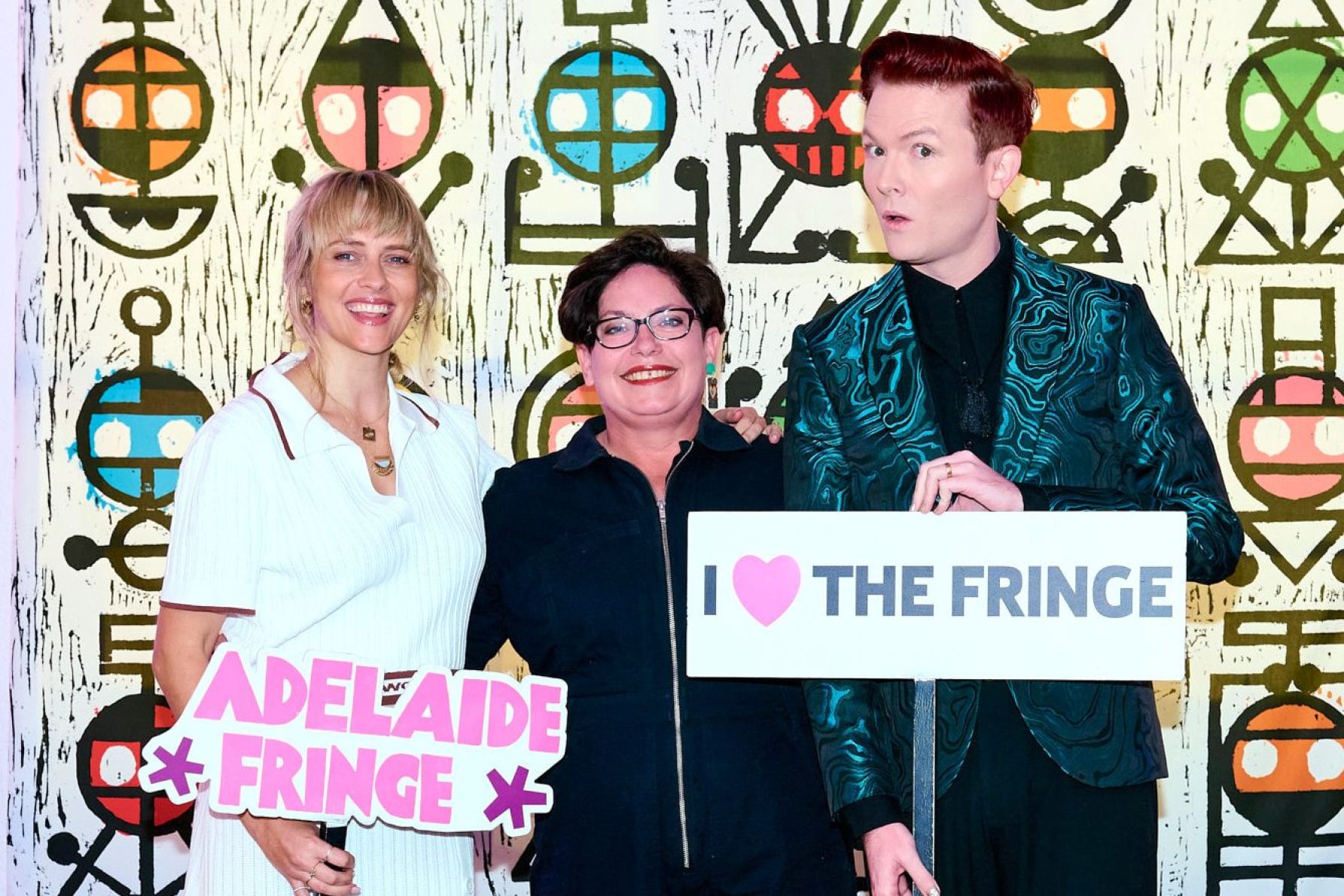 Teresa Palmer, Nancy Bates and Rhys Nicholson