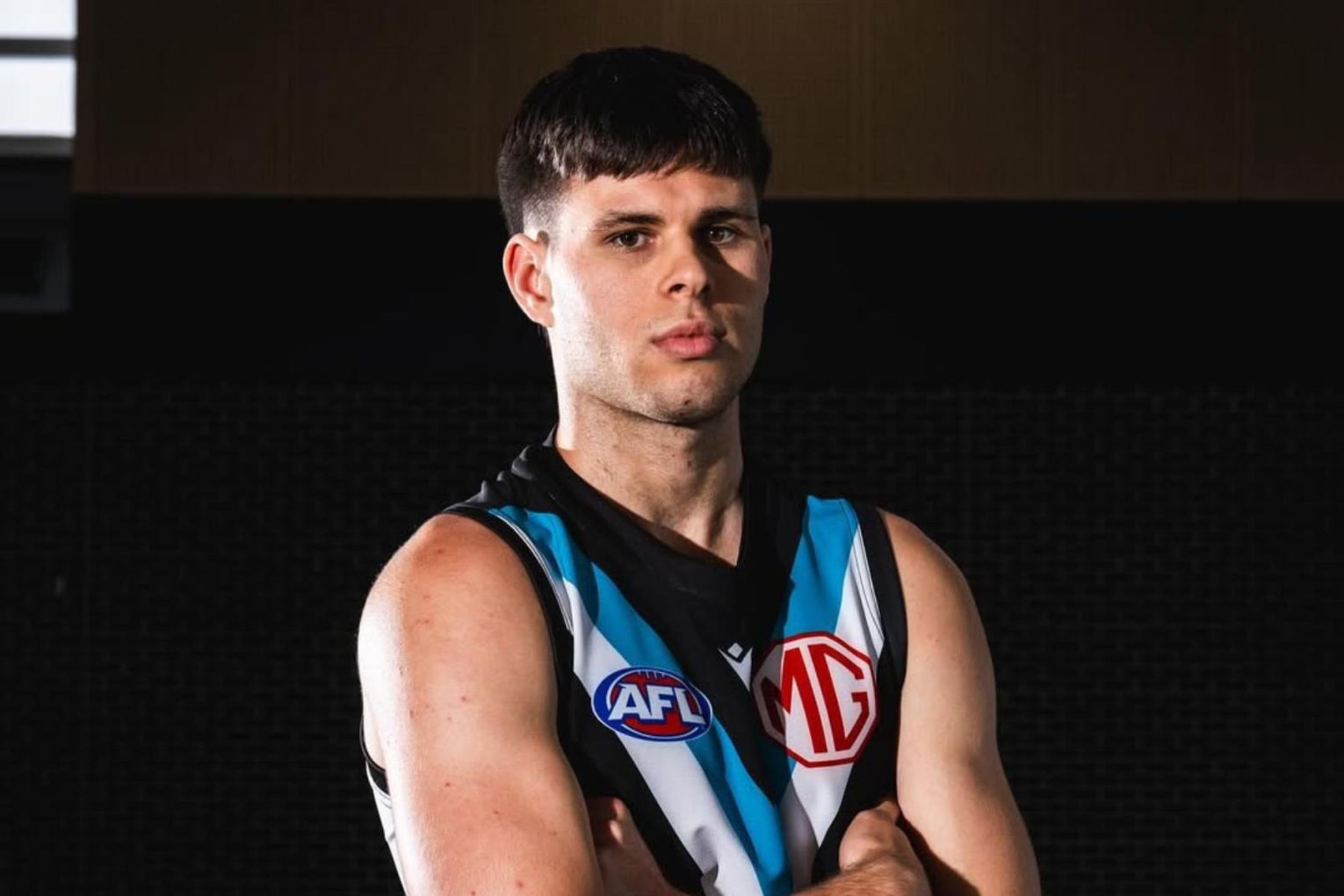 Tom Cochrane will be the first AFL player with Tourette's syndrome. Image: Port Adelaide Football Club via Instagram