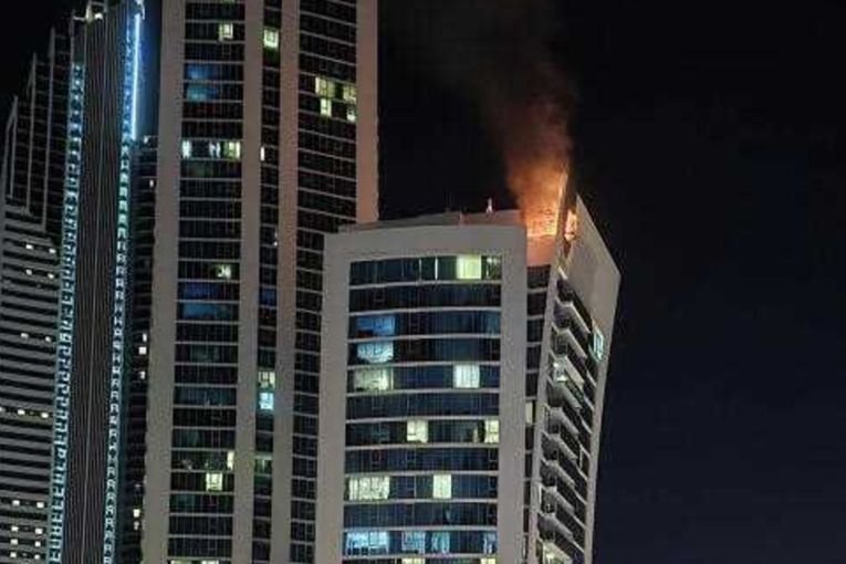 Thumbnail for Hundreds evacuated as tourist hotel roof catches fire