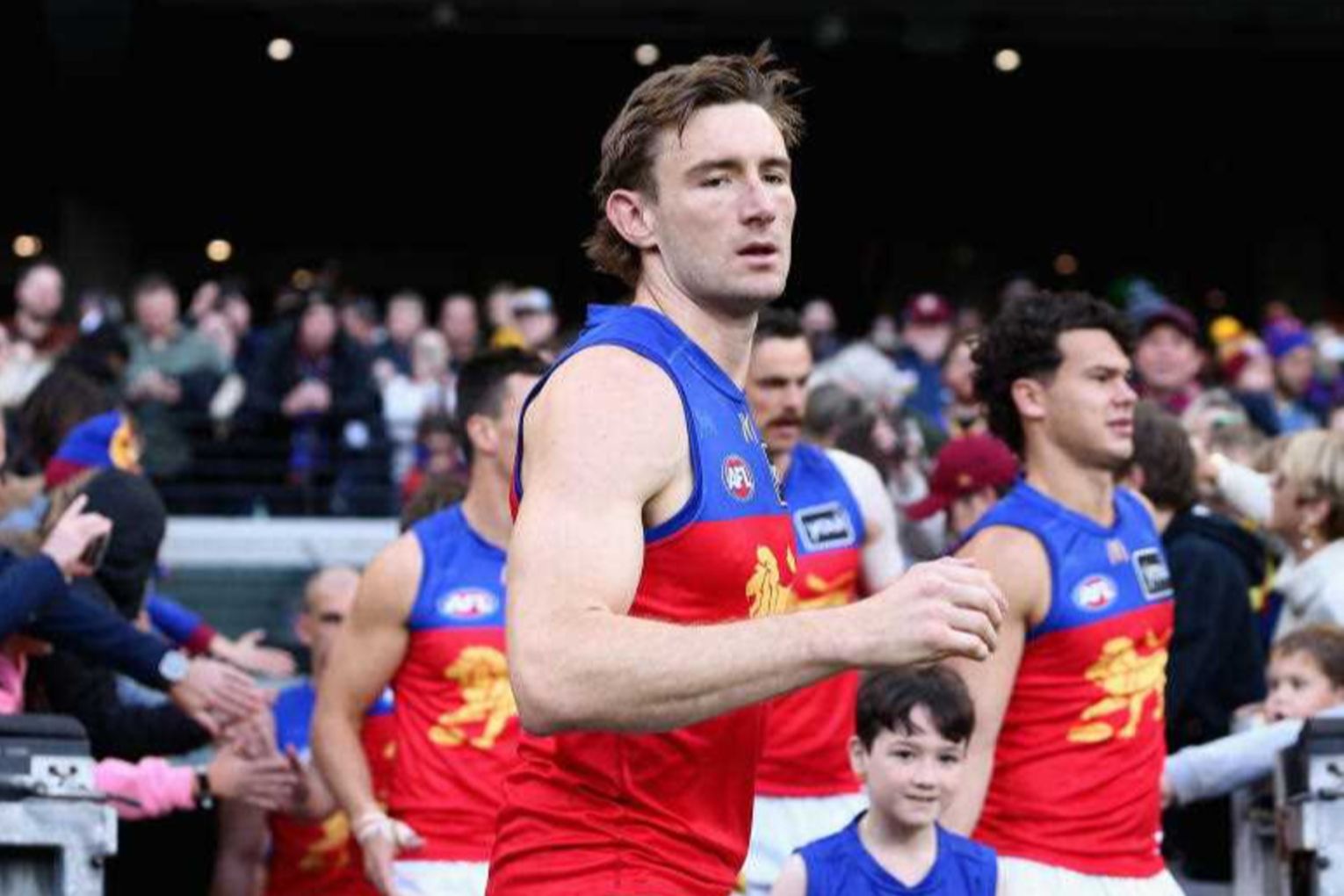 Harris Andrews isn't complaining about the Lions' interrupted start to the AFL season. Photo: Rob Prezioso/AAP