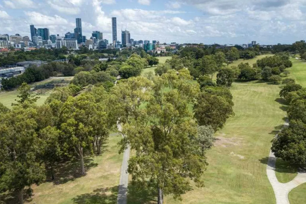 Brisbane's inner-city Victoria Park is expected to be the centrepiece of the 2032 Games venue plan. Photo: Jono Searle/AAP