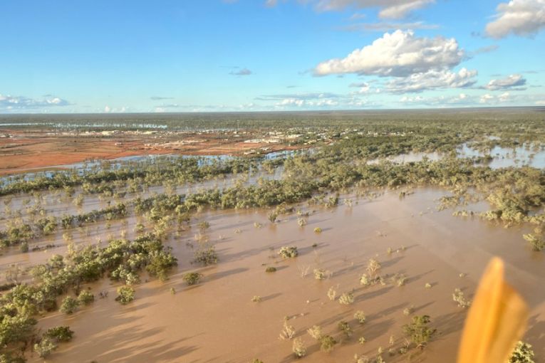 Thumbnail for Floodwaters twice the size of Victoria cover Queensland outback