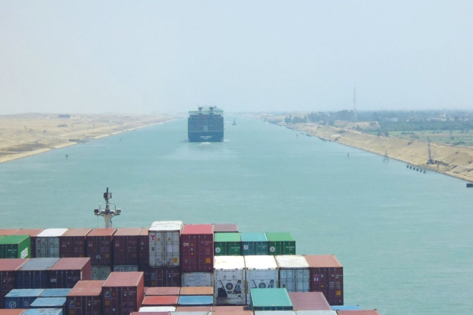 Through the Suez Canal heading to the Arabian Sea. Photo: Lonely Planet