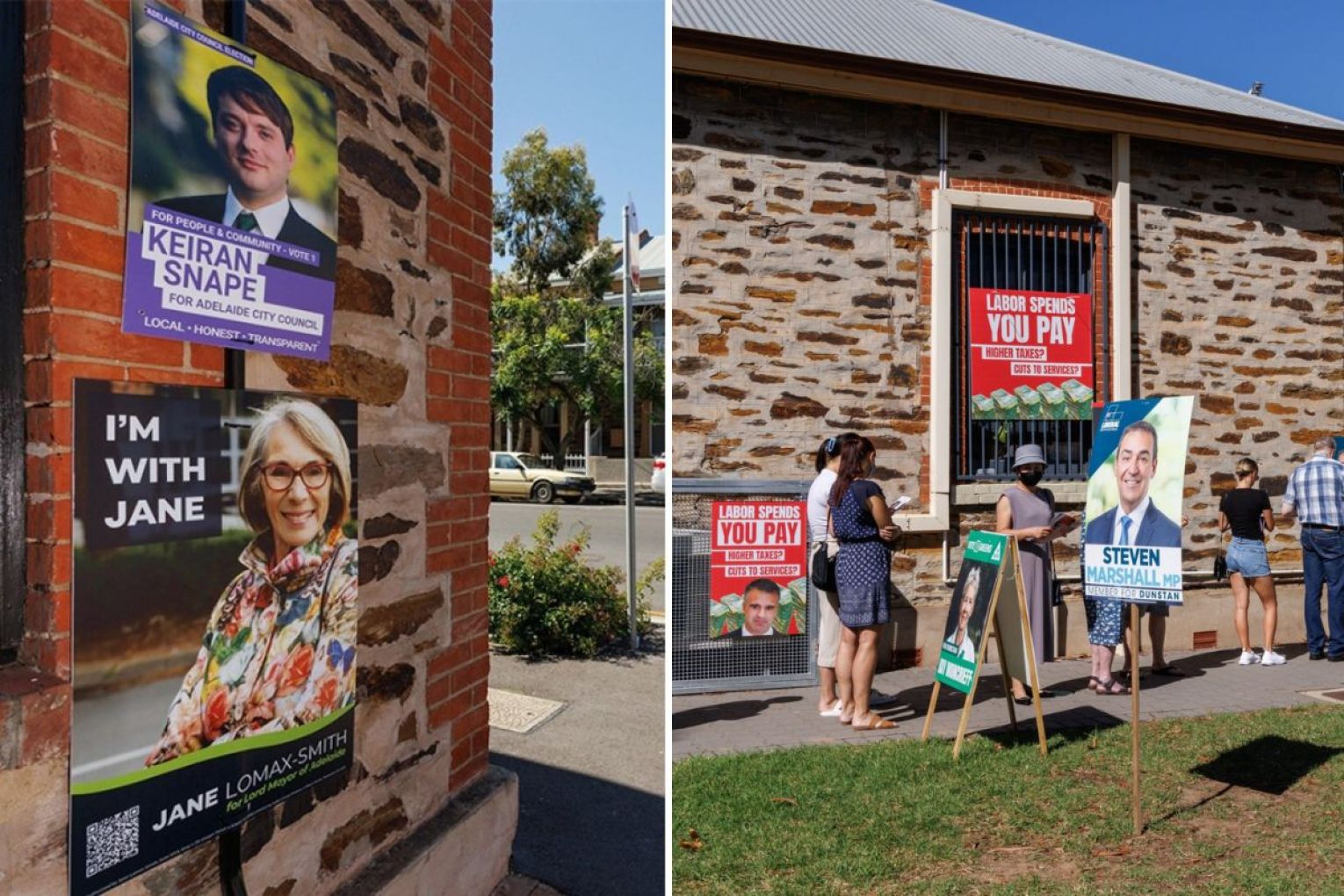 South Australians voted in local, state and federal elections in 2022. Pictures: Tony Lewis/InDaily