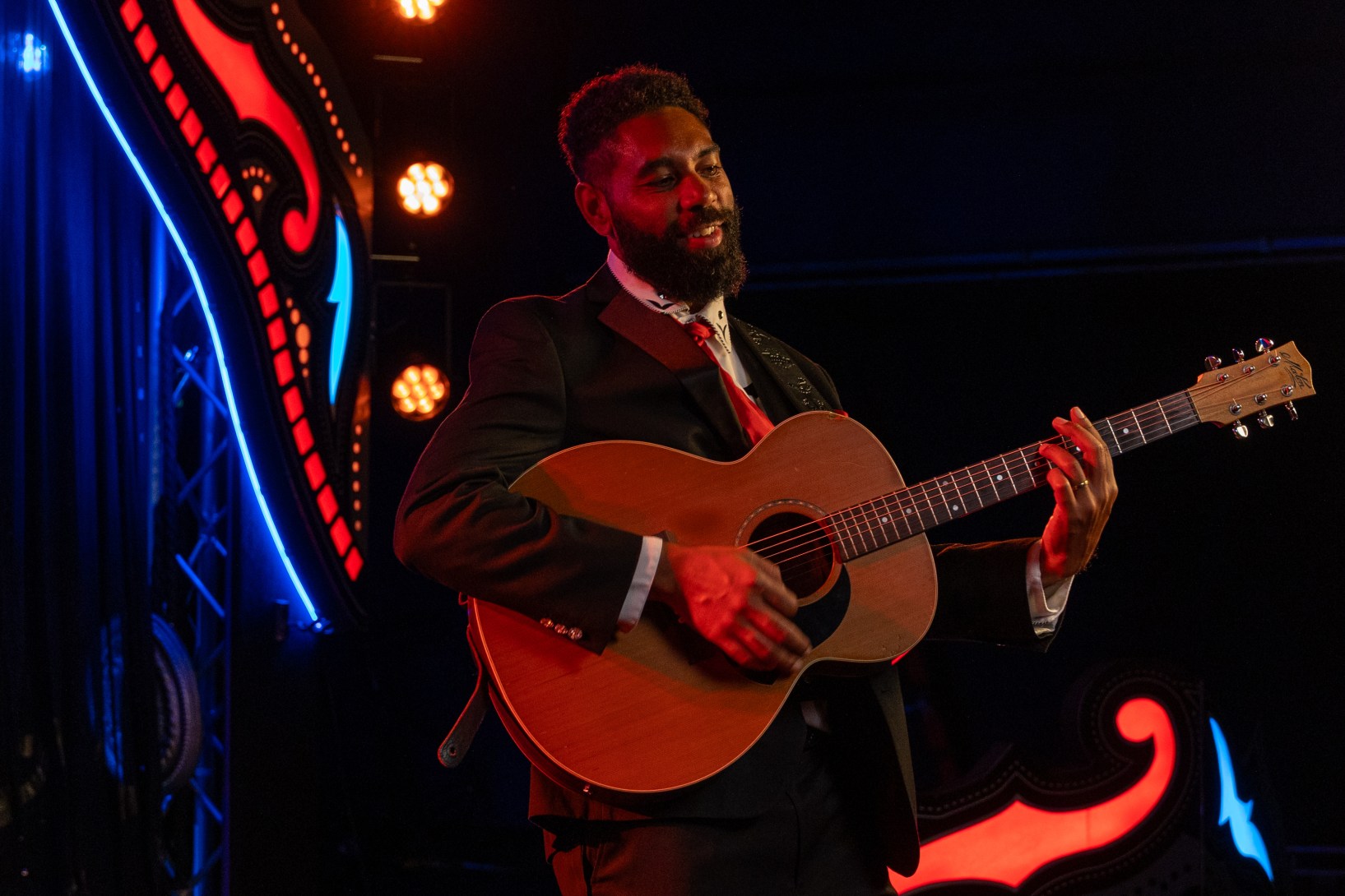 Marcus Corowa stars in Opera Queensland's Are You Lonesome Tonight, which has hit the road again. Photo: Murray Summerville