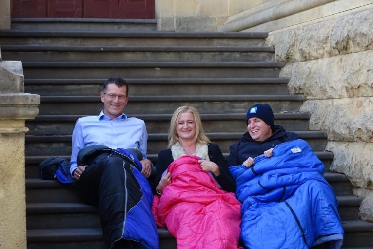 Thumbnail for Vinnies CEO Sleepout launch