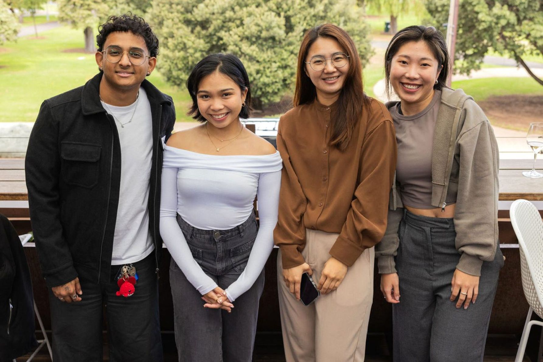 Aqmar Zaman, Luna Ilham, Miu Hsieh and Becky Liu