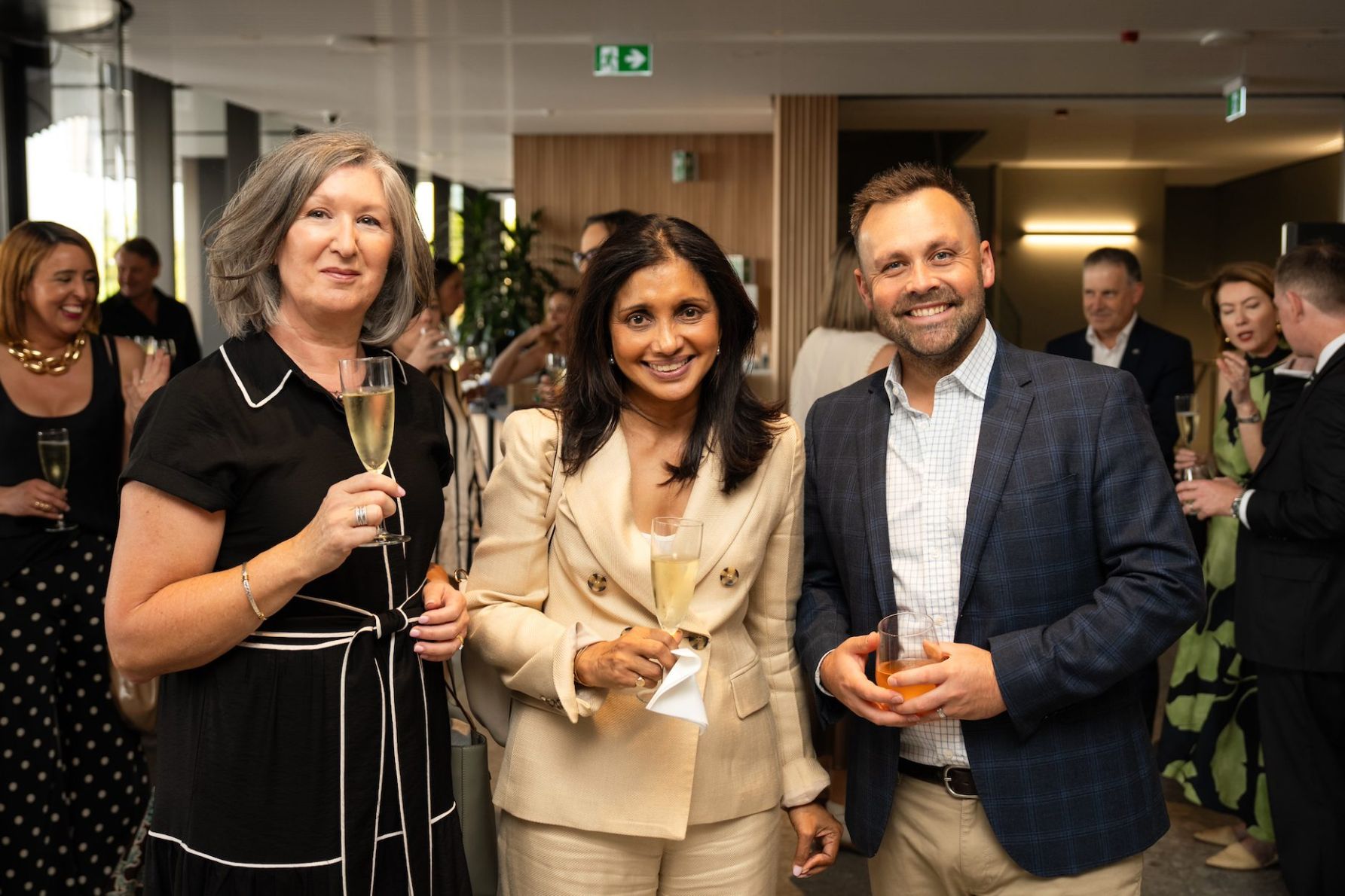 Caroline Lauber, Shanti Berggren and Chris Warden