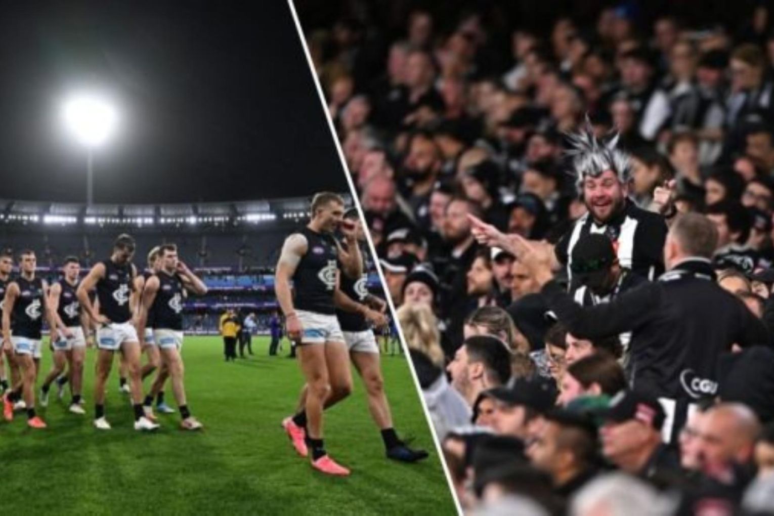 Police arrested two men who were allegedly armed while at the MCG. Image: AAP/The New Daily