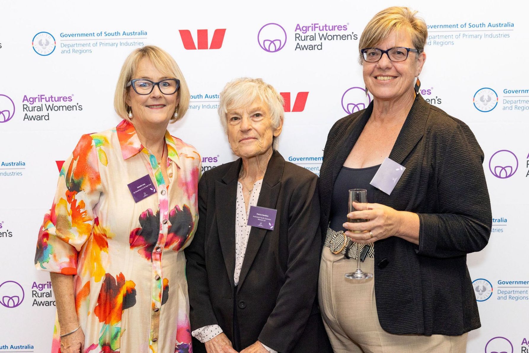 Jeanette Long, Dr Patricia Hamilton and Jeanette Gellard