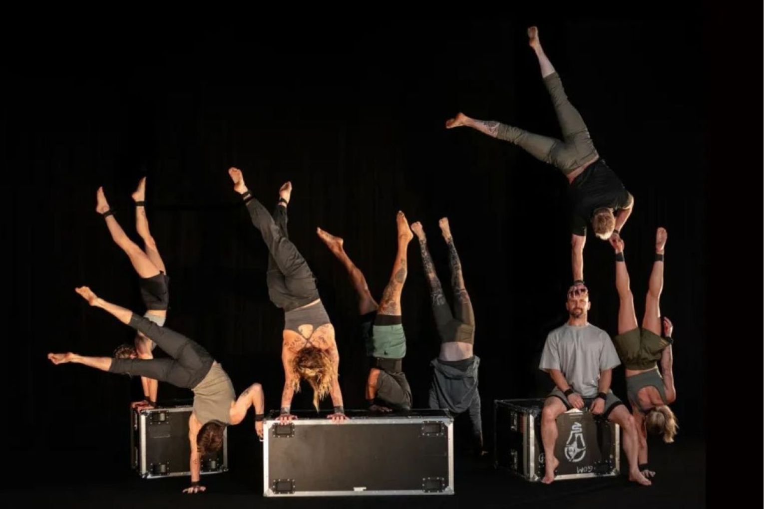 Local company Gravity and Other Myths performing their show Ten Thousand Hours. Photo: Simon McClure