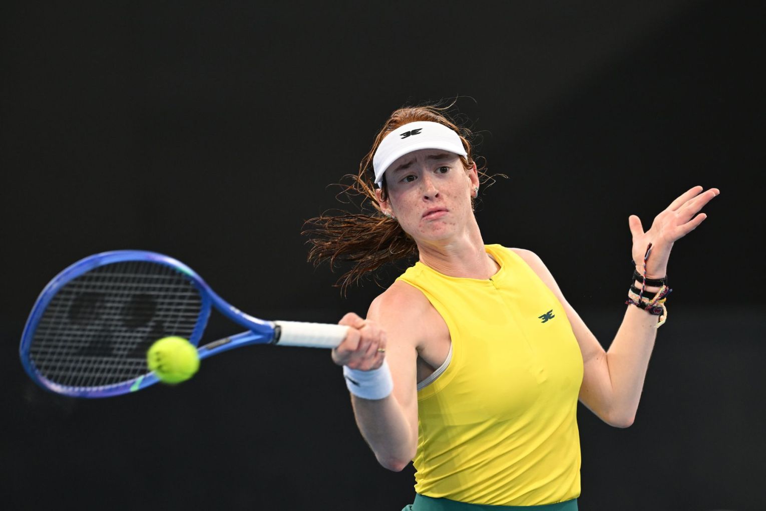 Rising star Maya Joint has earned her first WTA 1000 win at the Madrid Open. Photo: Dave Hunt/AAP PHOTOS.