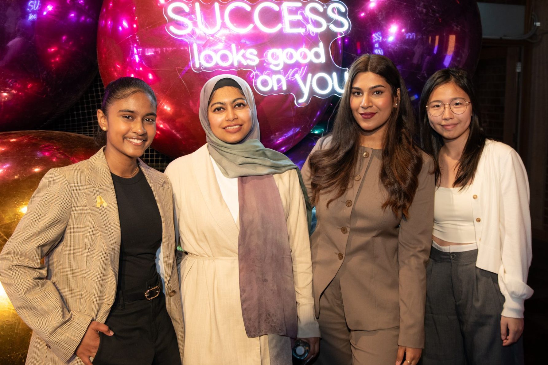 Oveena Widyaratne, Tazrin Rahman Ema, Lavanya Saini and Savannah Fung