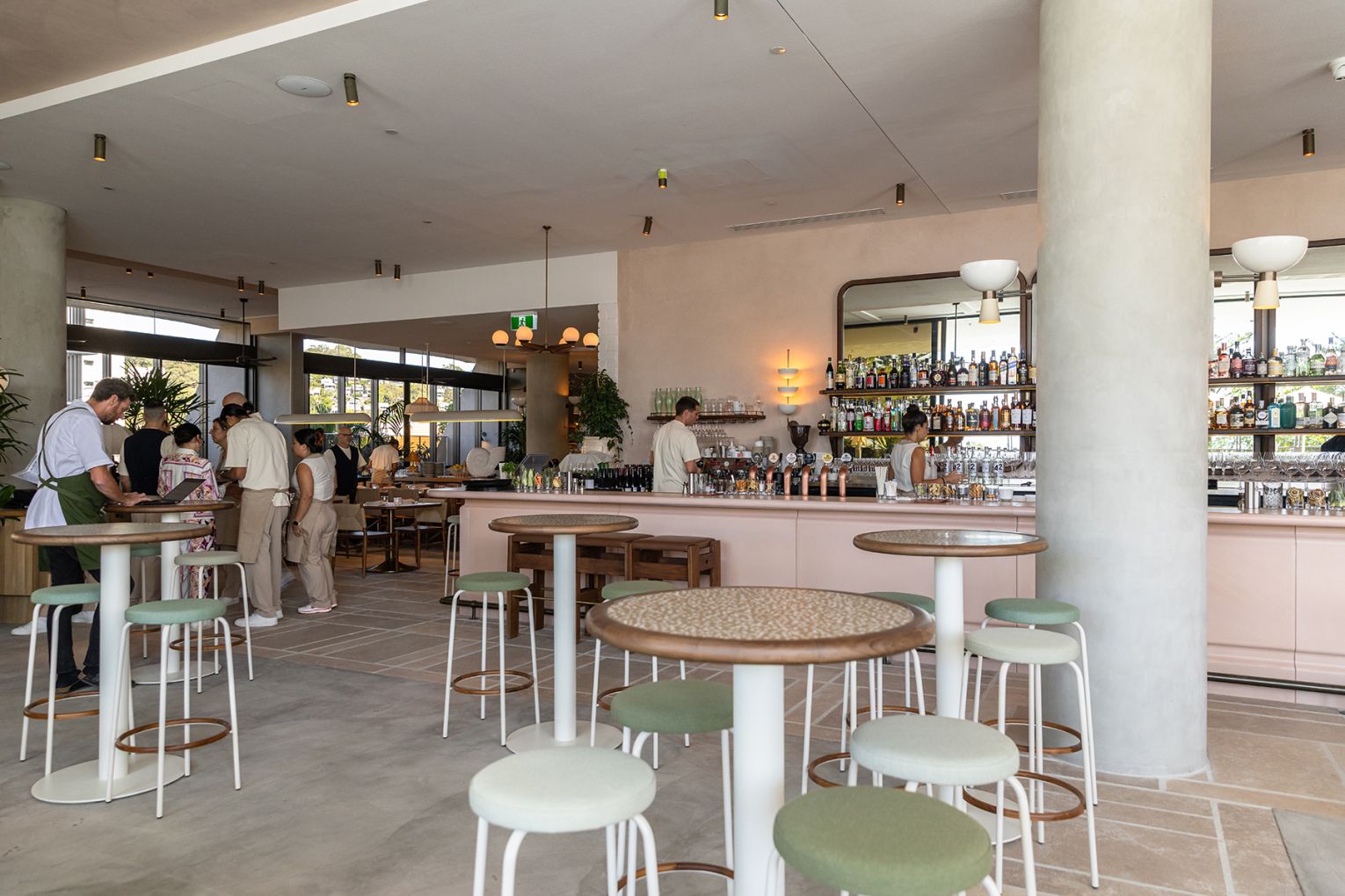 The bar at Haven Restaurant and Pool Club at Mondrian Gold Coast | Credit: Jade Quinlivan