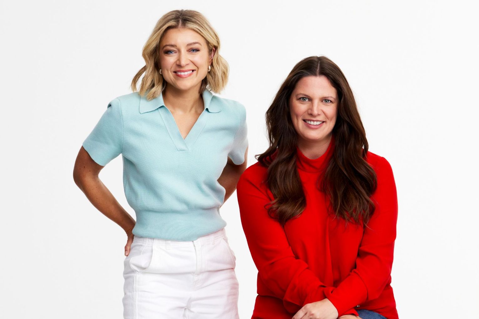 Amelia Mulchay and Kate Ellis are the hosts of a new podcast decoding baby brain science. Photo: Supplied