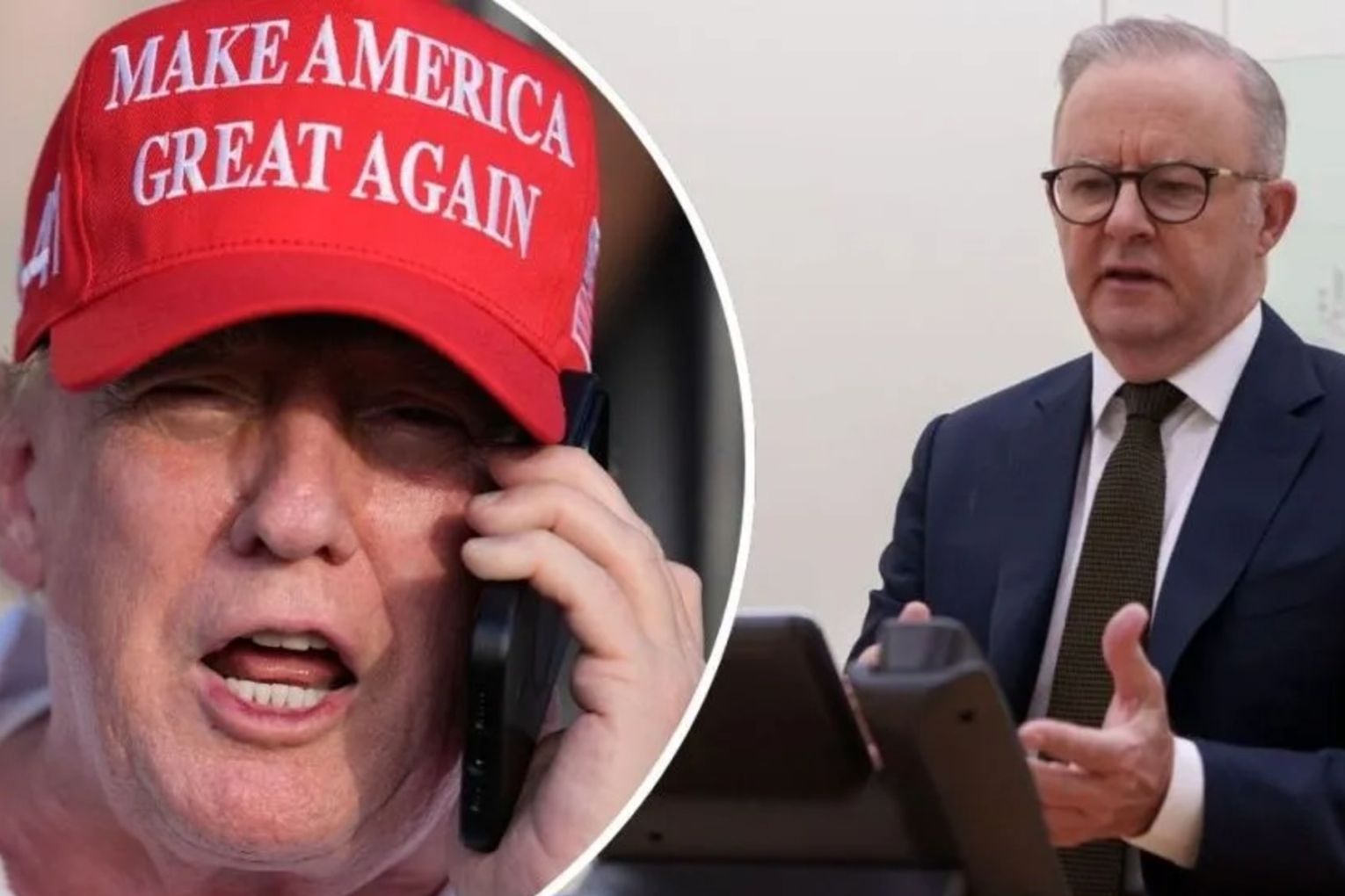 Trump confirmed he's aware the federal government has been trying to get in touch.