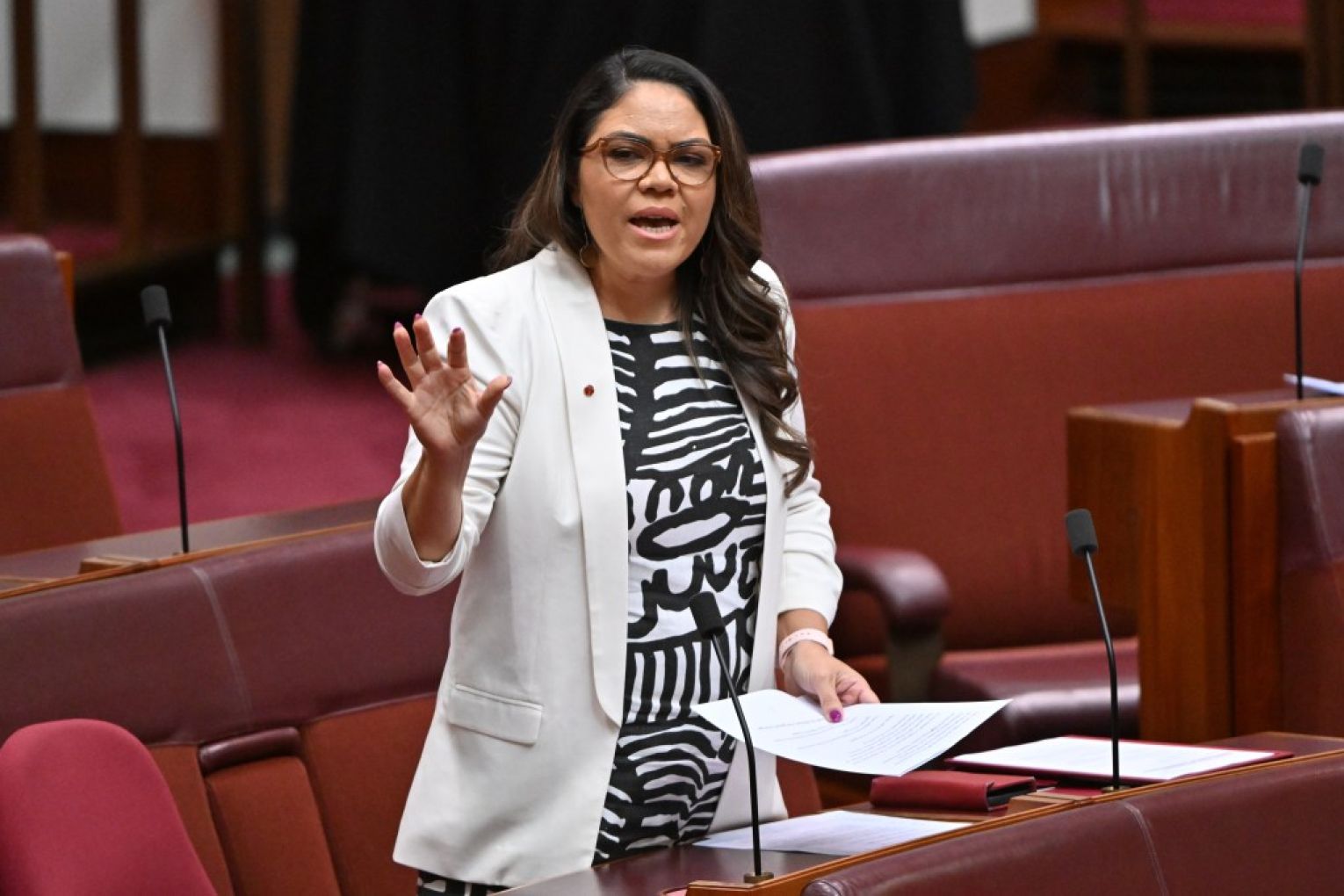 Senator Jacinta Price has moved from the Nationals to the Liberal party-room.