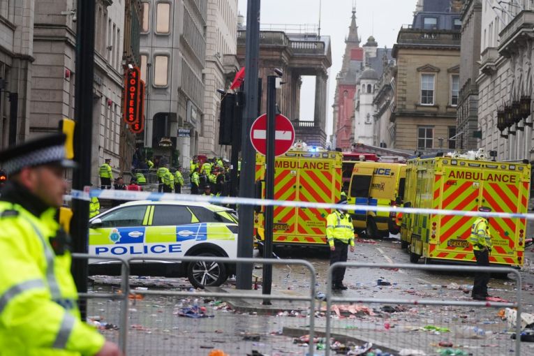 Thumbnail for Car ploughs into crowd at Liverpool FC parade 
