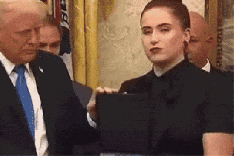 Thumbnail for ‘Worst nightmare’: Awkward Trump meeting goes viral