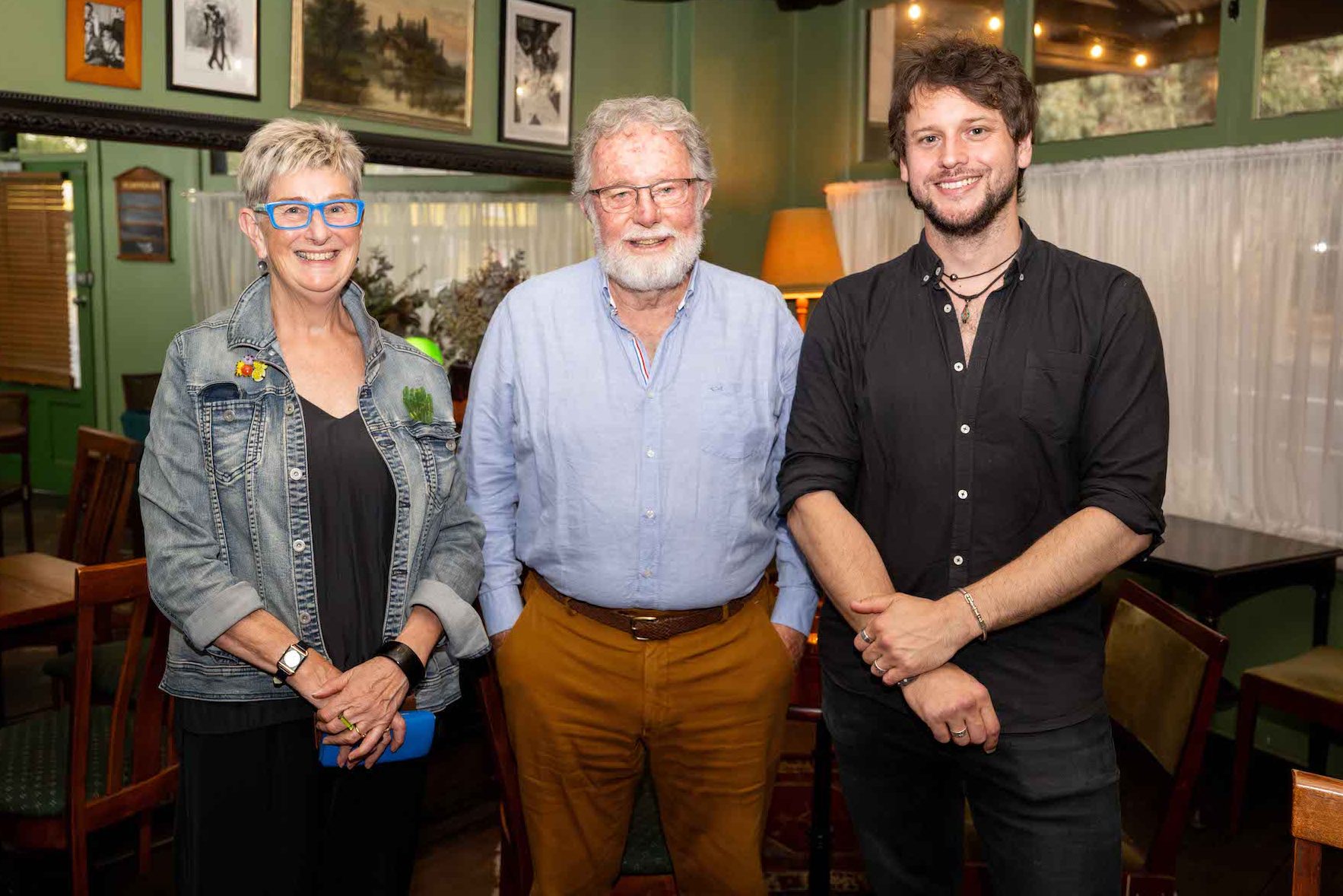 Pam O'Donnell, Robert O'Callaghan and Jeremy Kelly-Bakker
