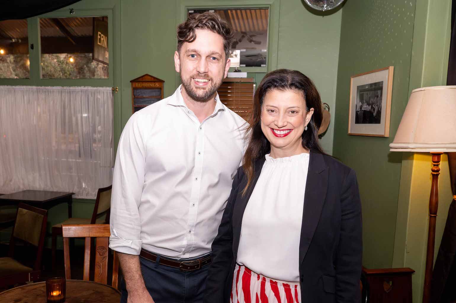 Anton Andreacchio and Arts Minister Andrea Michaels