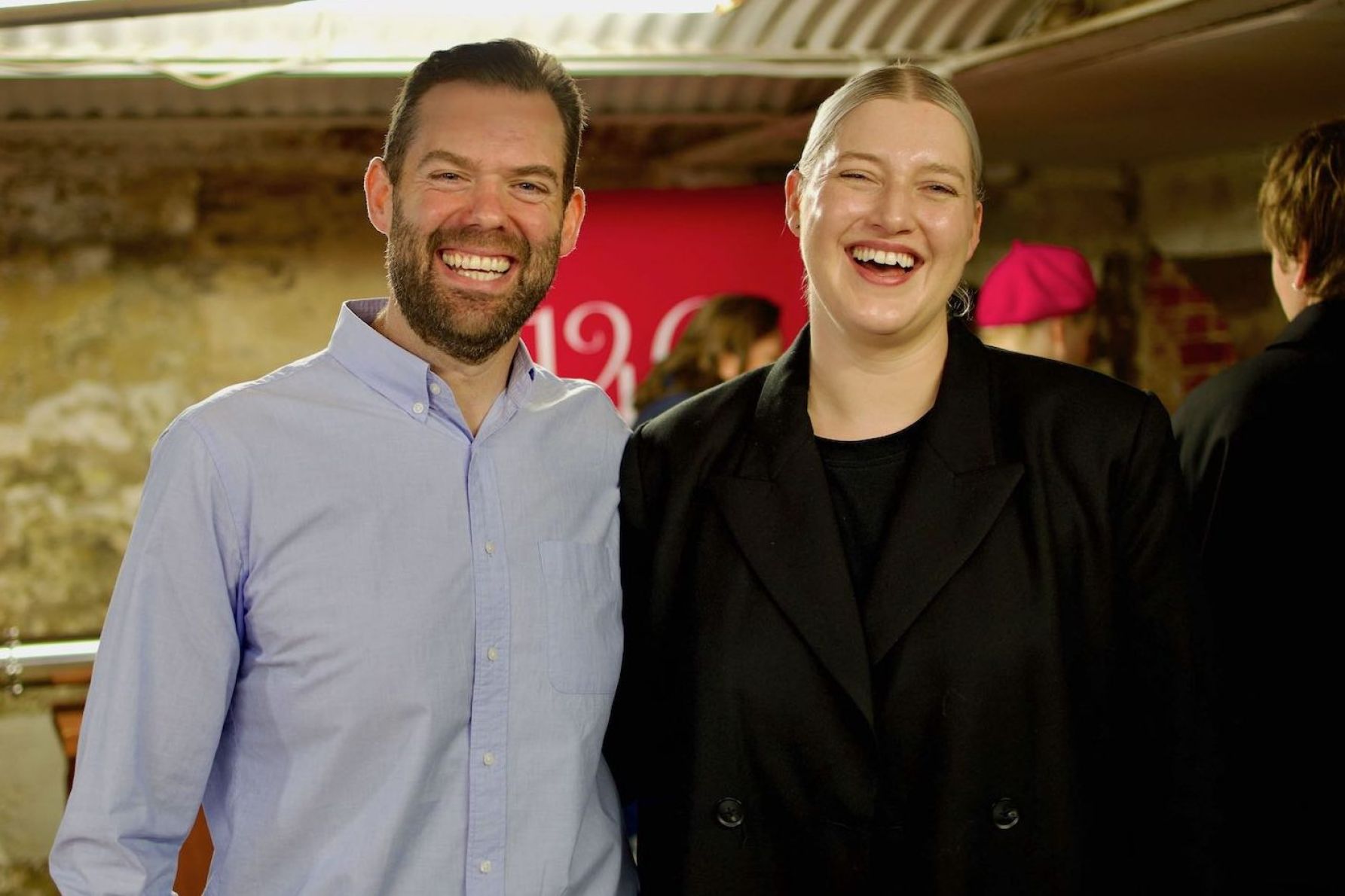 Andrew White and Lucy Ahern