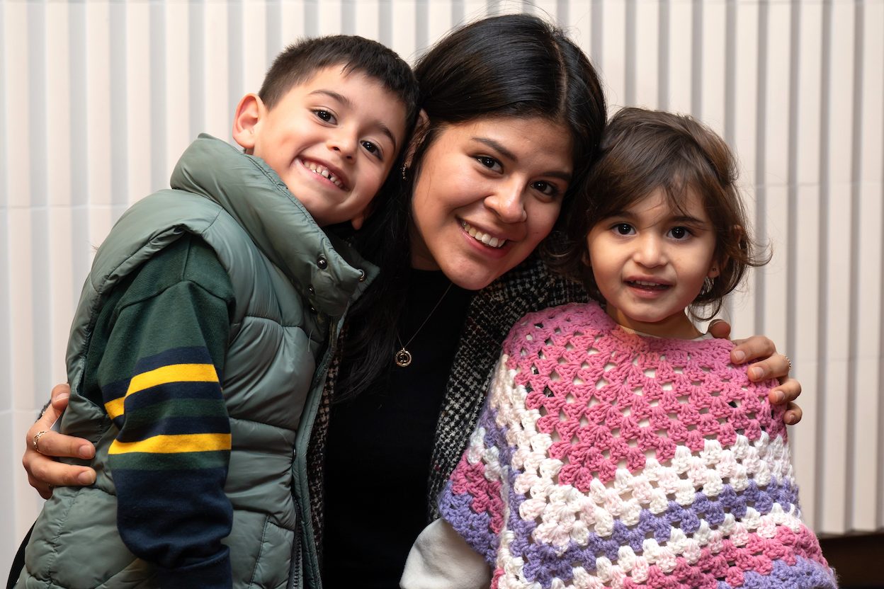 Daphna Torres with Arthur and Catalina