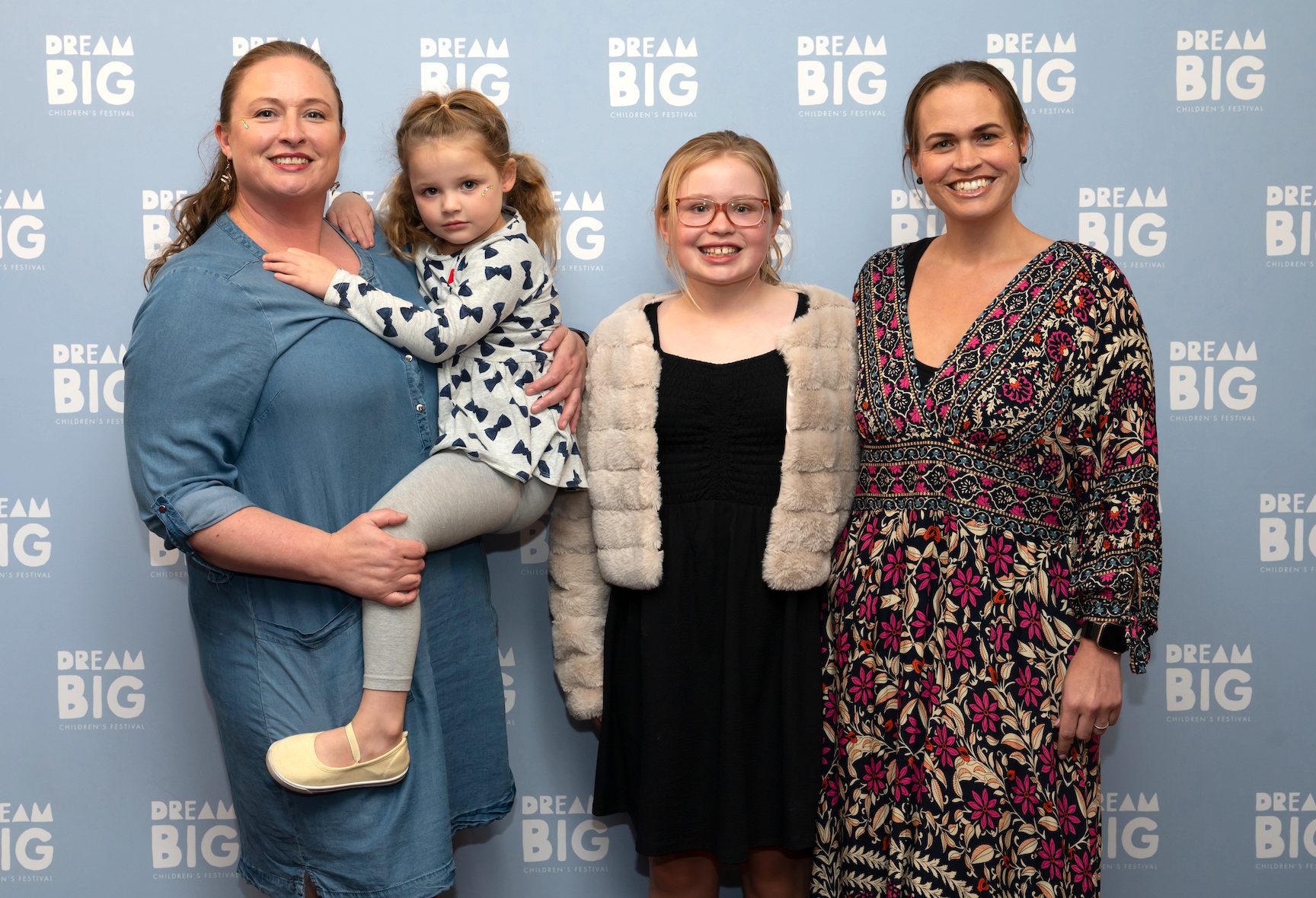 Cherie Broad and Aimee Thurley with Asha and Pippa