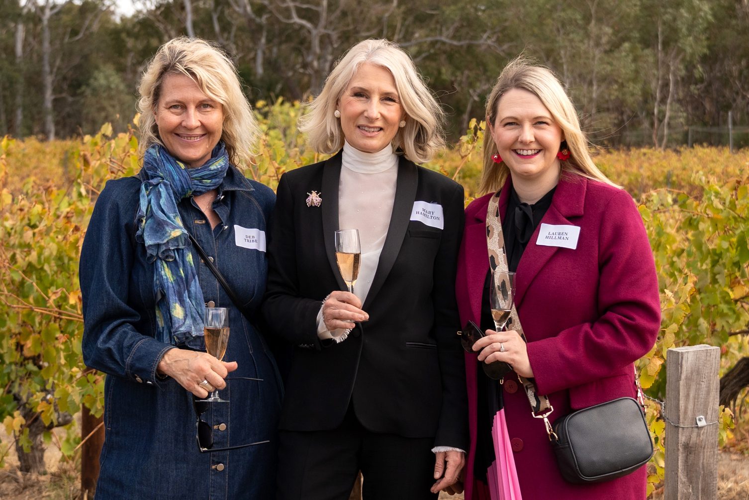 Deb Tribe, Mary Hamilton and Lauren Hillman