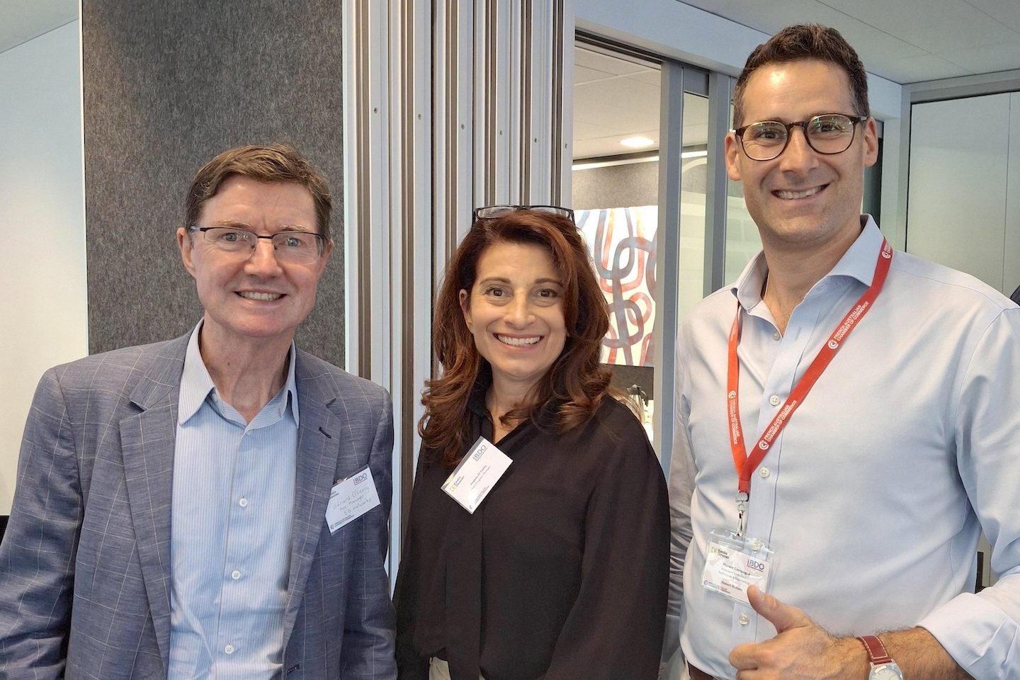 Gerard O’Leary, Angela Di Fabio and Florent Campagne