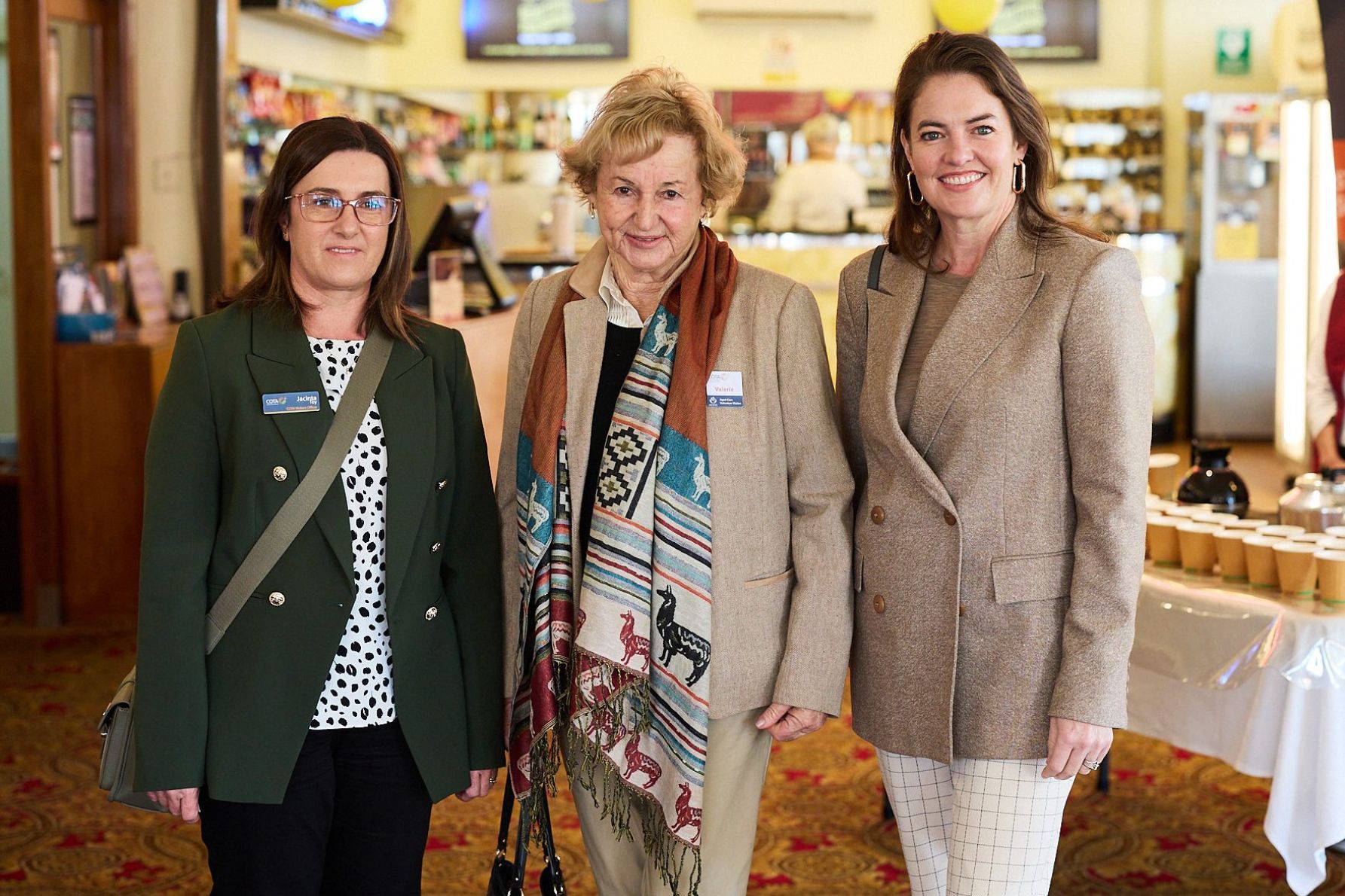 Jacinta Toy, Valerie Olney and Miranda Starke
