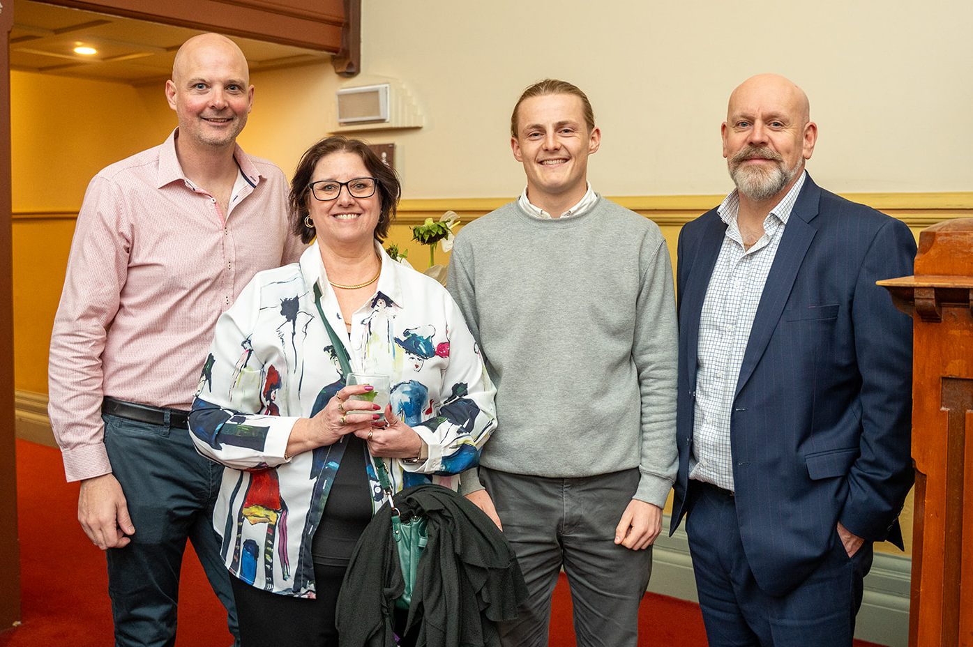 Jed Coffey, Suzi Cengarle, Max Bambrick and Adrian Bambrick