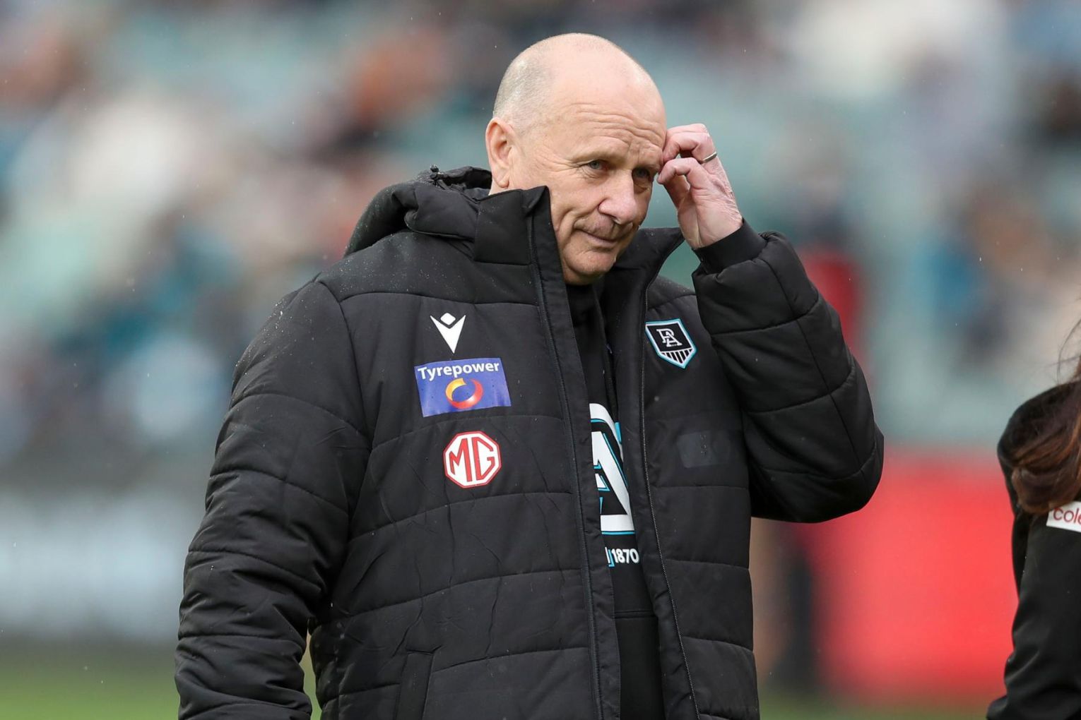 Ken Hinkley during Port Adelaide's round 10 loss to Geelong. Image: Matt Turner/AAP