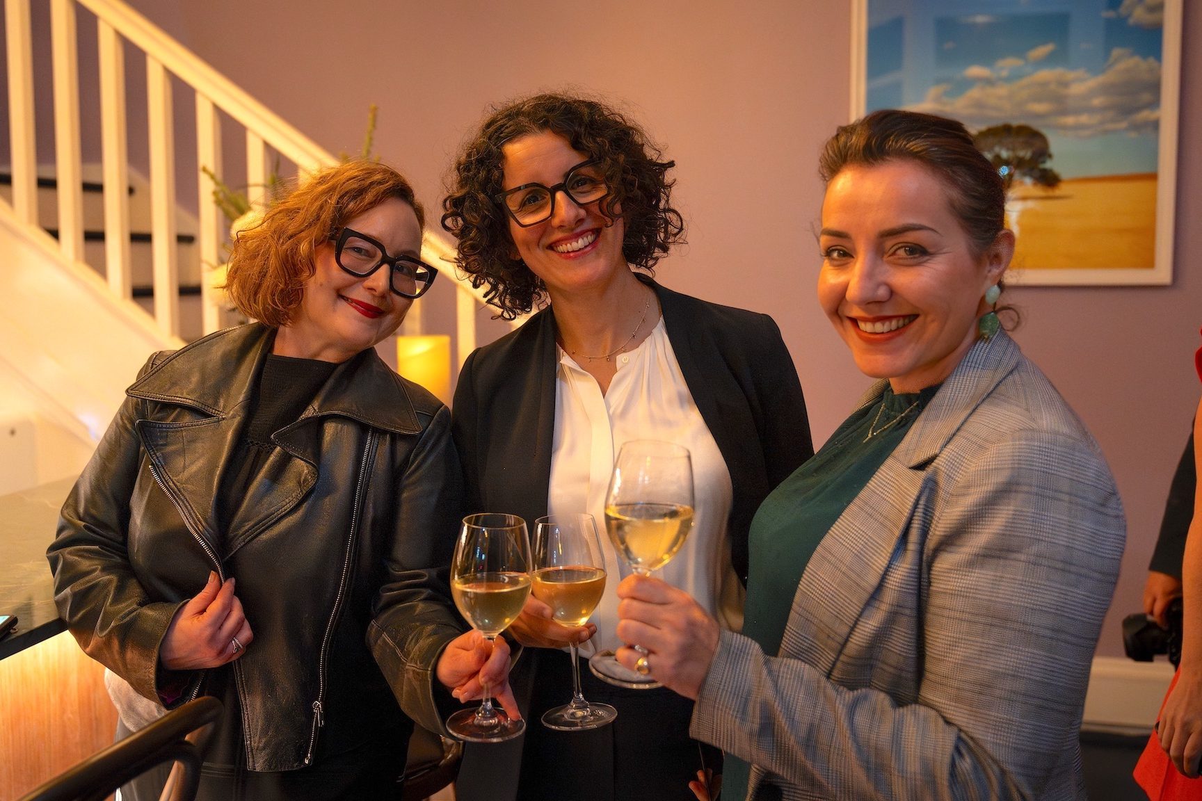 Tamara Seif, Wafaa Khalifi and Florence Masters