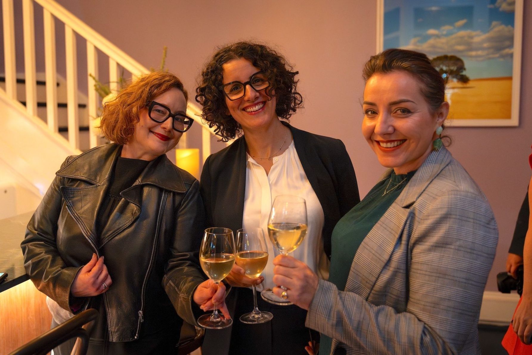Tamara Seif, Wafaa Khalifi and Florence Masters