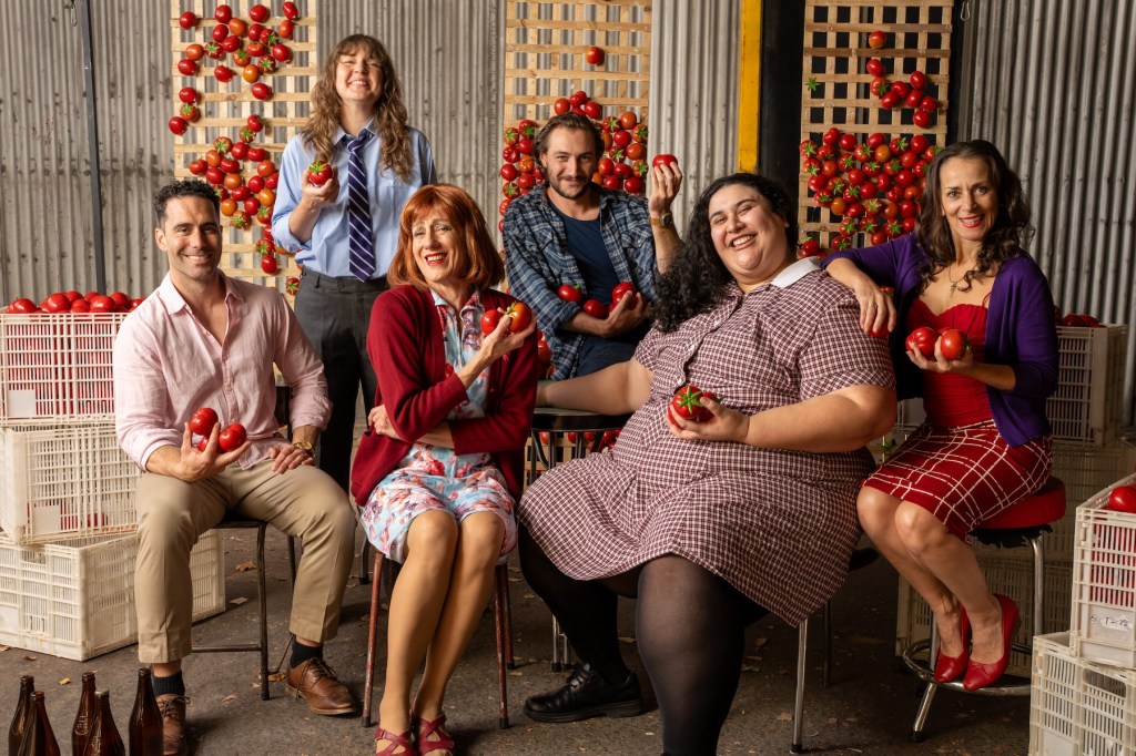 Every day is passata day for the cast of Looking For Alibrandi. Photo: Matt Byrne / Supplied