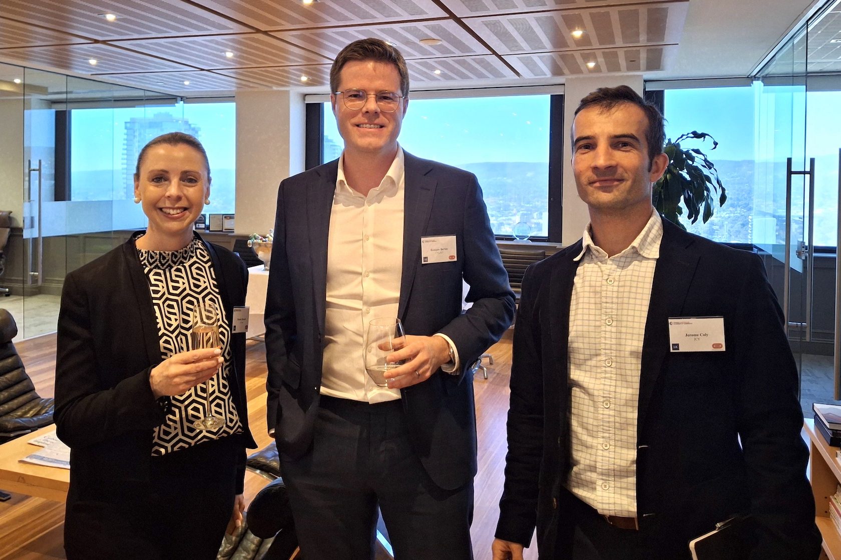 Lisa Loechel, Romain Bertin and Jerome Coly