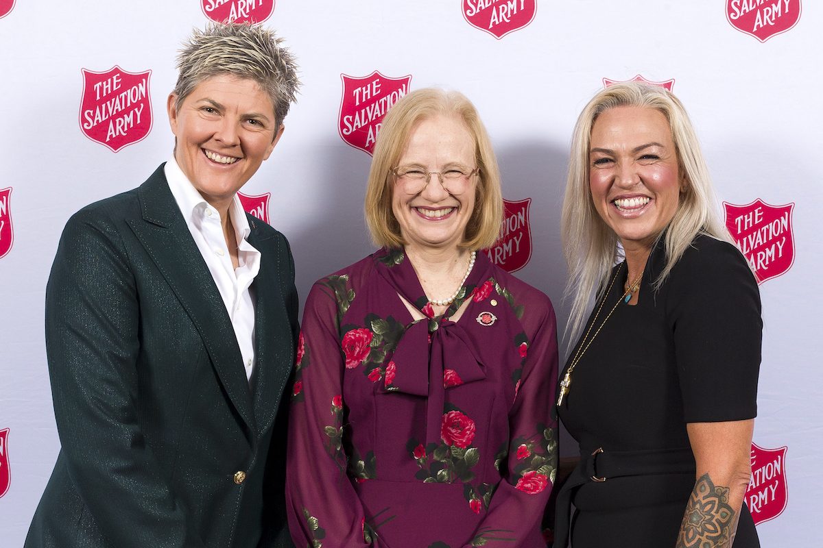 Natalie Cook OAM, Queensland Governor Dr Jeannette Young and Cameron McDonald