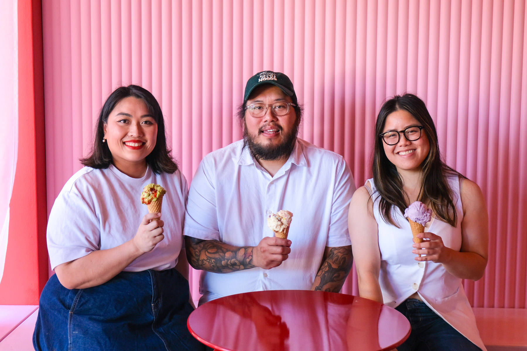 Co-owners Thy Nguyen, Quang Nguyen and Lisa Chao. 