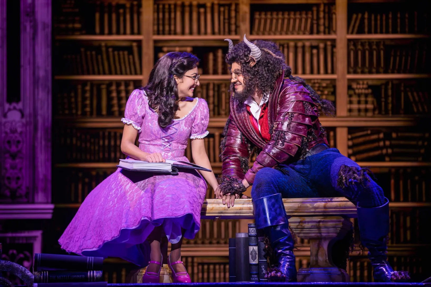 Shubshri Kandiah and Brendan Xavier star in Disney's Beauty and The Beast. Photo: Daniel Boud / Supplied