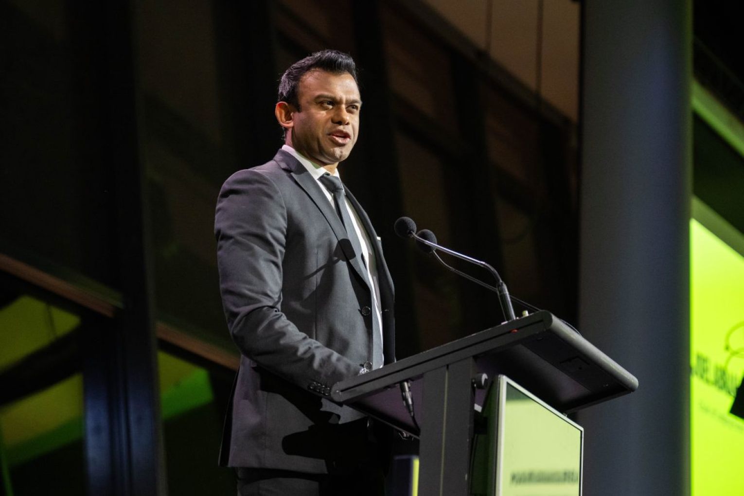 Chair of judges Joel Abraham at the 2024 40 Under 40 event. Photo: Morgan Sette