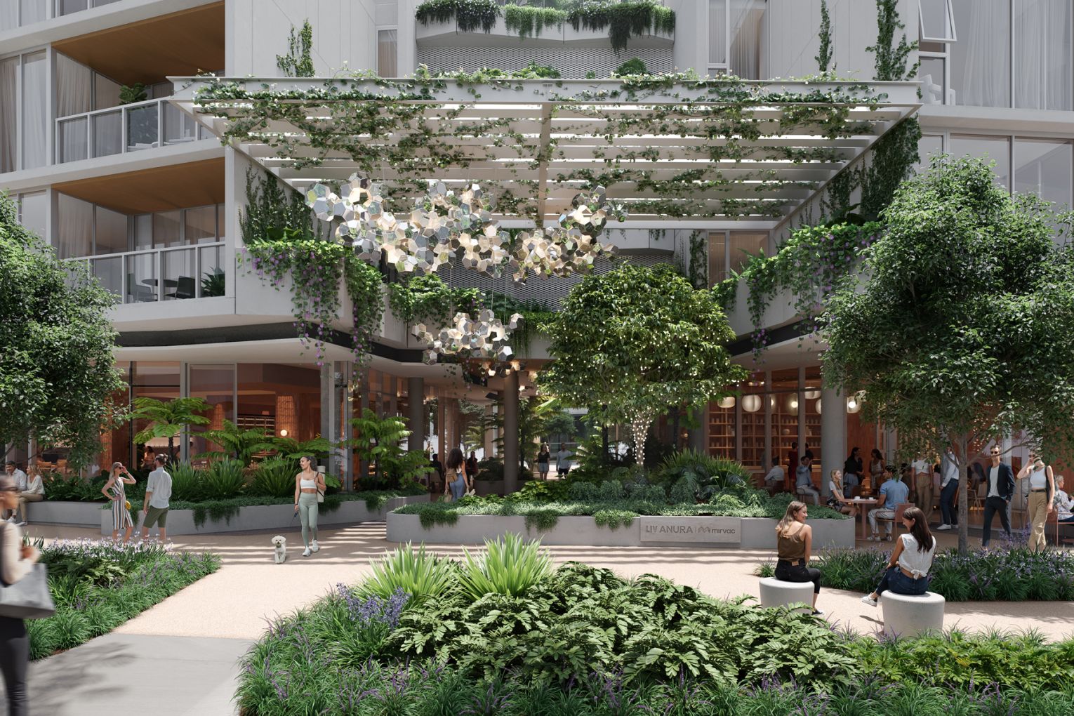 An artist's impression of LIV Anura's ground floor