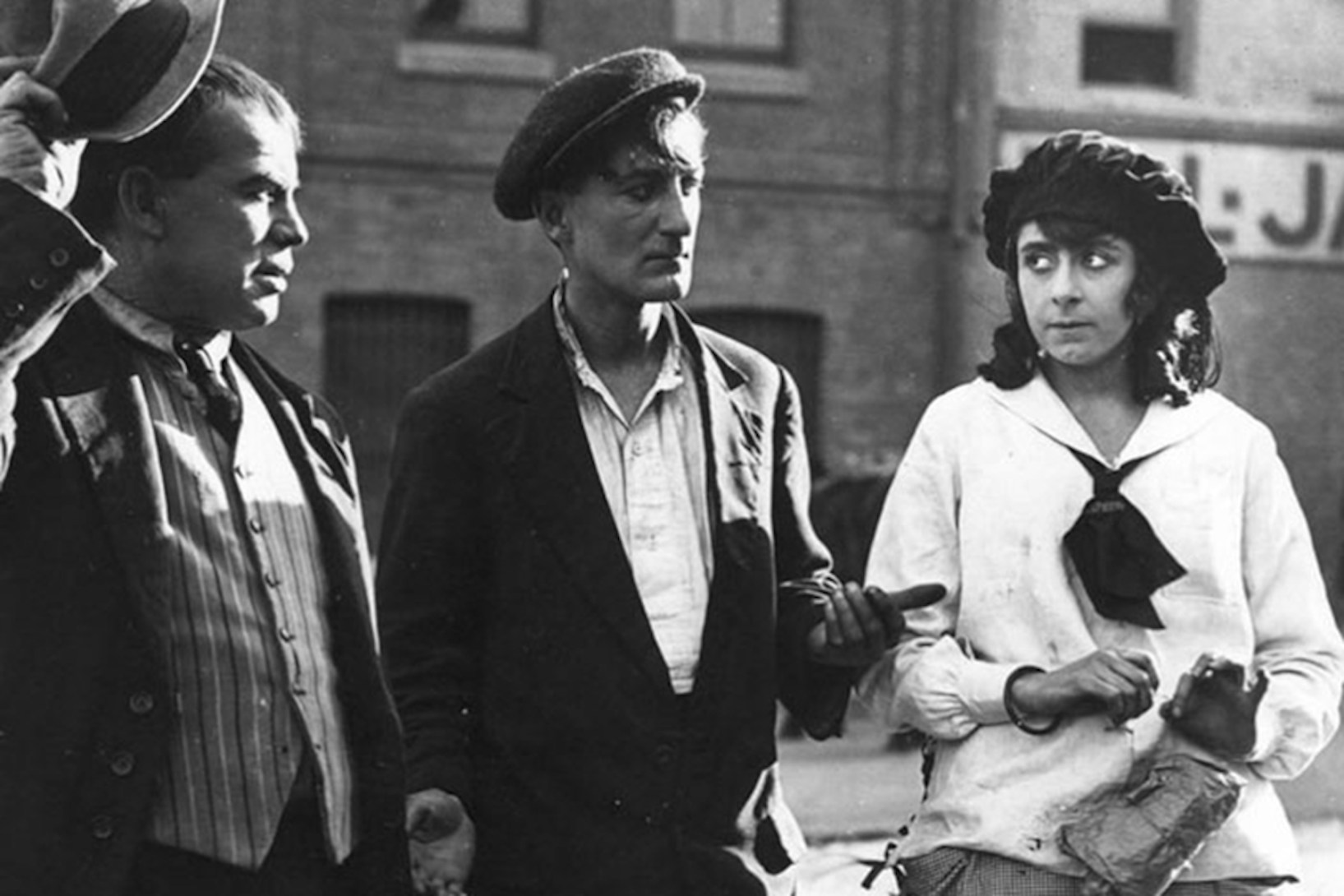 Arthur Tauchert, Gilbert Emery and Lottie Lyell in The Sentimental Bloke's 1918 film adaptation. Photo: Wikimedia