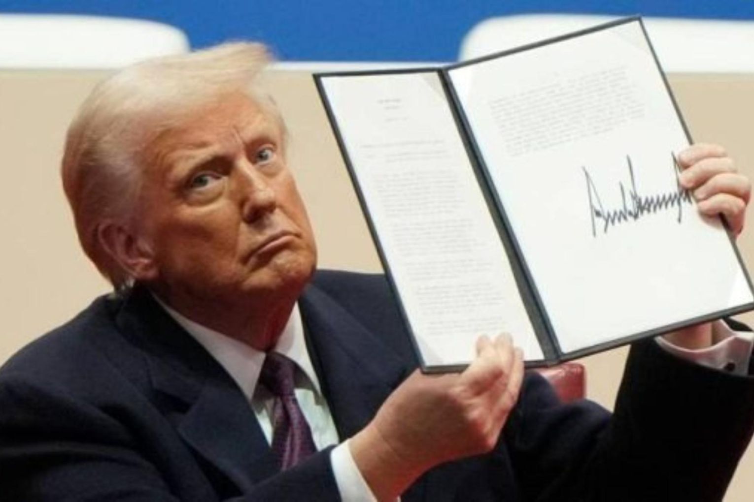 US President Donald Trump imposed tariffs on most of countries at one point, sending markets reeling. Image: AAP